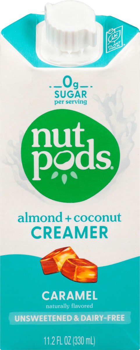 slide 5 of 9, nutpods Almond + Coconut Caramel Creamer, 11.2 fl oz