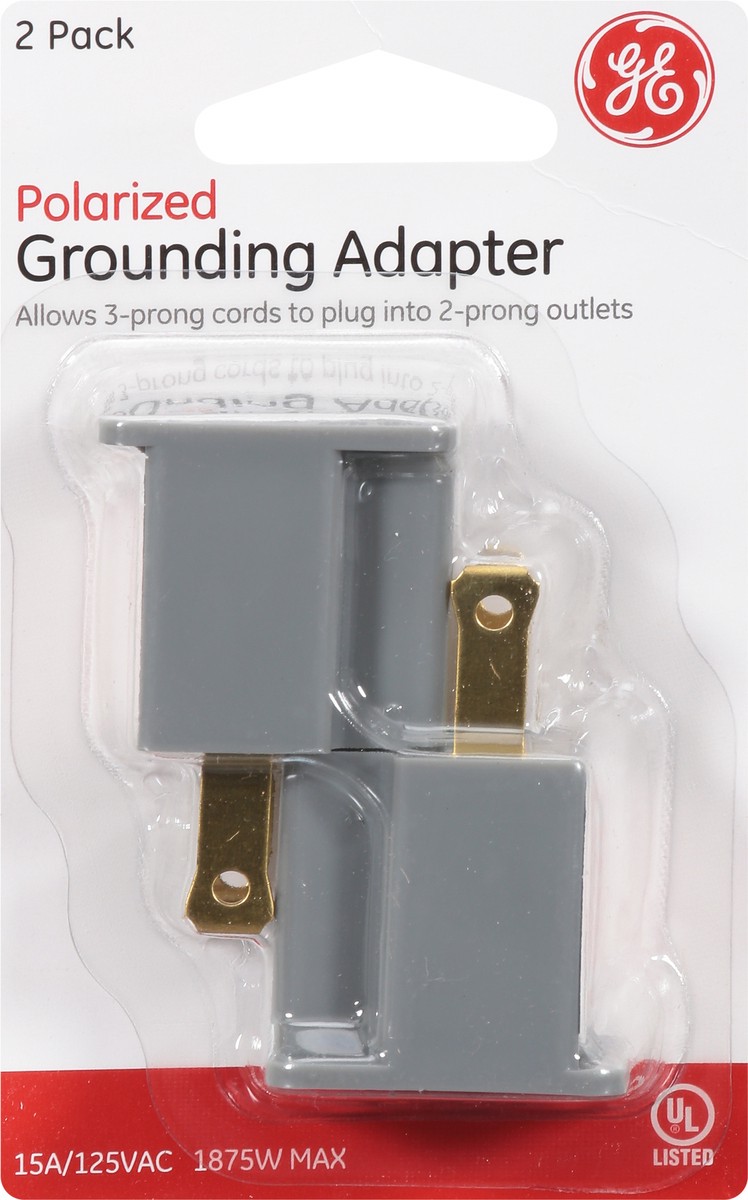 slide 6 of 9, Ge Adapter Grounding, 2 ct