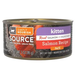 Simply Nourish Source Kitten Cat Wet Food - 3 Oz, High-Protein, Pate, Grain  Free | Shipt