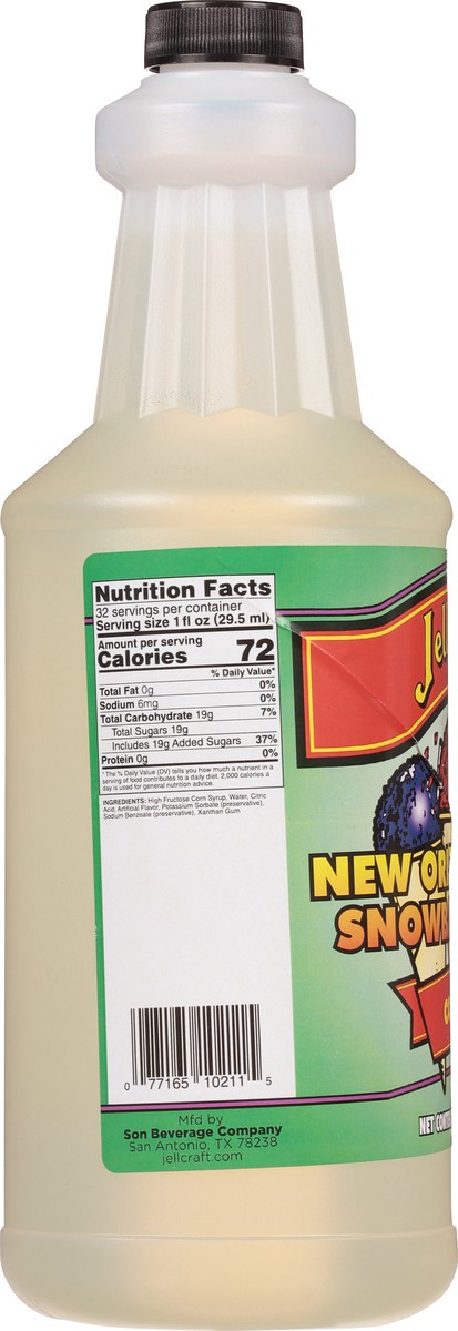 slide 6 of 9, Jell-Craft New Orleans Style Coconut Snowball Syrup 32 oz, 32 oz
