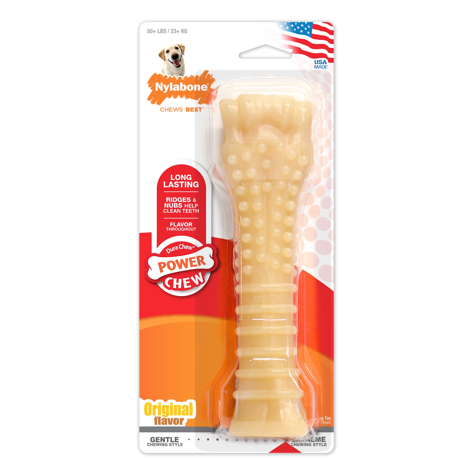 slide 1 of 10, Nylabone Power Chew Dog Toy Original X-Large/Souper - 50+ lbs.(1 Count), 1 ct