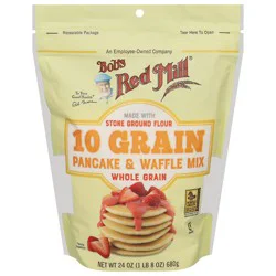 Bob's Red Mill 10 Grain Whole Grain Pancake & Waffle Mix 24 oz