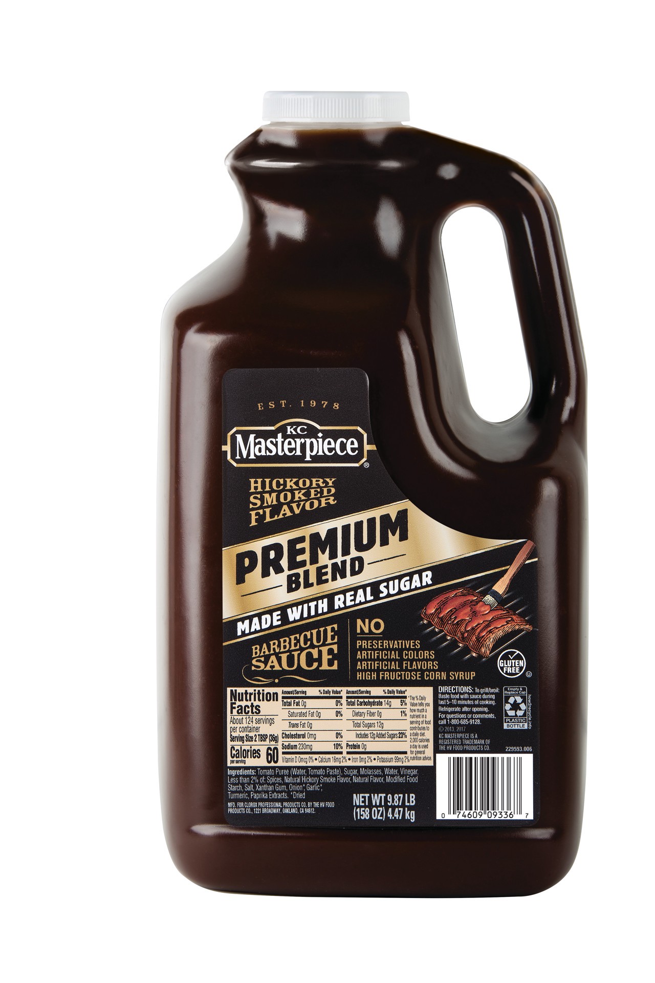 slide 1 of 3, KC Masterpiece Premium Blend BBQ Sauce, 158 Ounces, 158 oz