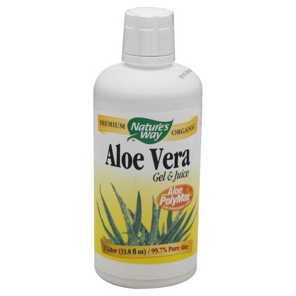 slide 1 of 1, Nature's Way Aloe Vera Inner Leaf Gel and Juice, 1 Liter, 33.8 fl oz