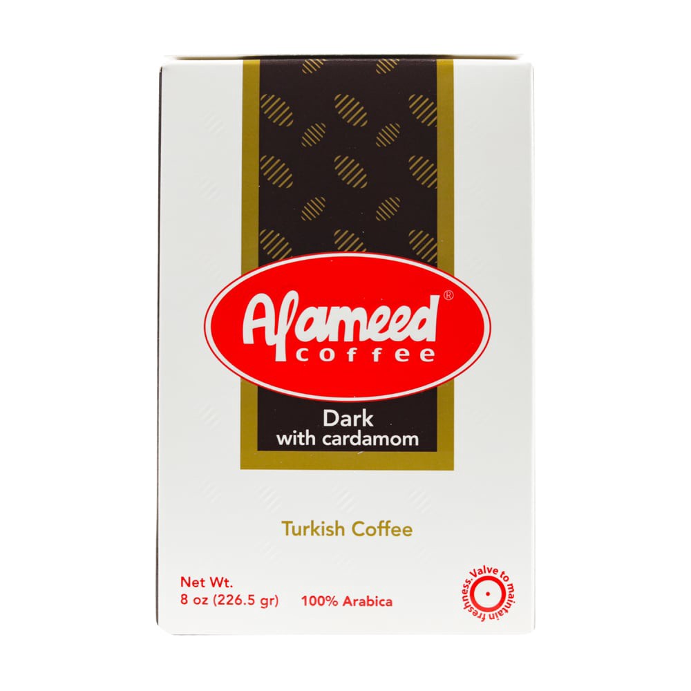 slide 1 of 1, Al Ameed Drk Rst Ground Coffee W Card, 1 ct