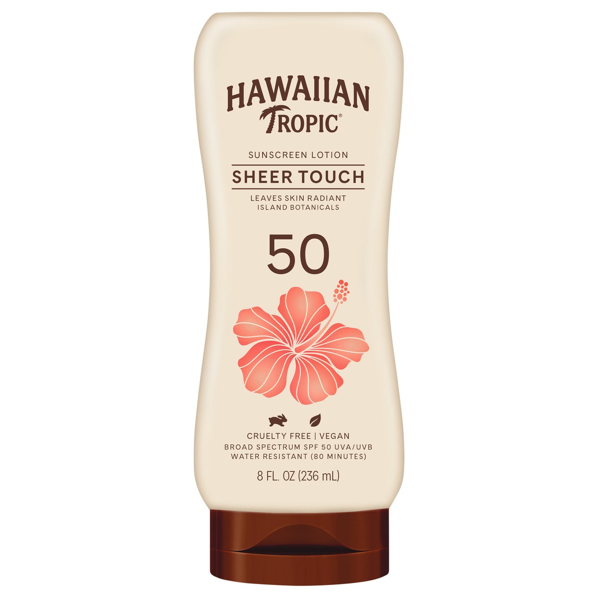 slide 1 of 1, Hawaiian Tropic Sheer Touch Ultra Radiance Lotion Sunscreen SPF50, 8 fl oz