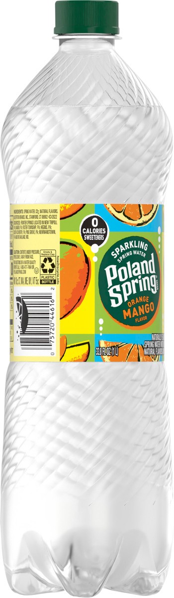 slide 7 of 7, Poland Spring Sparkling Water, Orange Mango- 33.8 oz, 33.8 oz