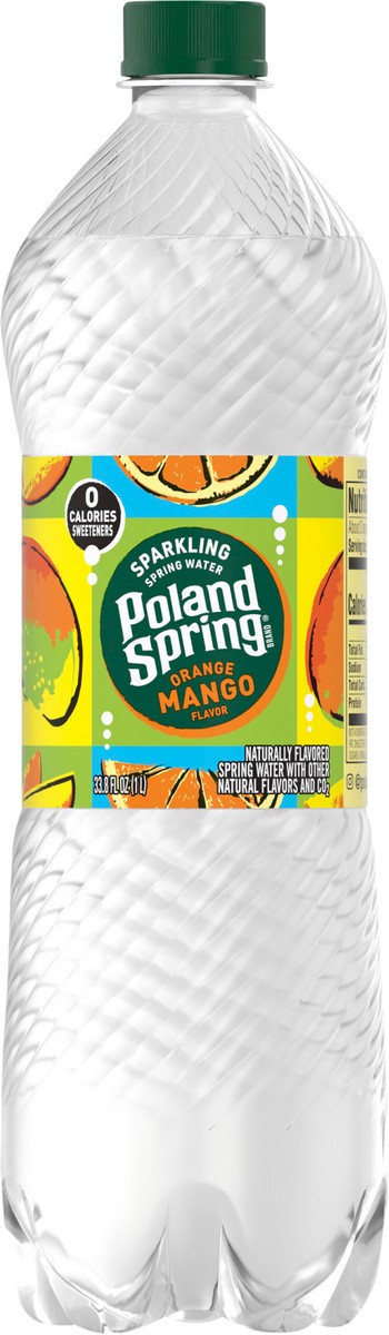 slide 6 of 7, Poland Spring Sparkling Water, Orange Mango- 33.8 oz, 33.8 oz