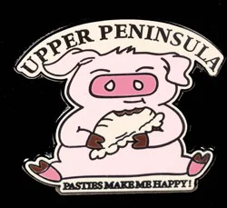 UP Pasty Pig Lapel Pin