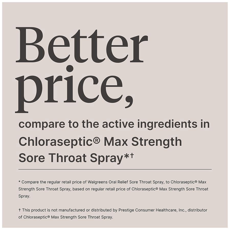 slide 2 of 5, Walgreens Oral Relief Sore Throat Spray Maximum Strength Berry, 4 fl oz