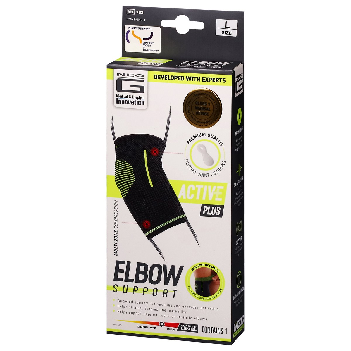 slide 3 of 4, Neo G Active Plus L Elbow Support 1 Each, 1 ct