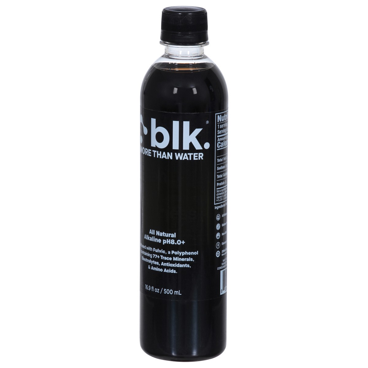 slide 3 of 9, blk. Spring Water Infused with Fulvic Acid, 16.9 fl oz