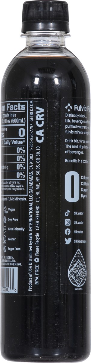 slide 6 of 9, blk. Spring Water Infused with Fulvic Acid, 16.9 fl oz