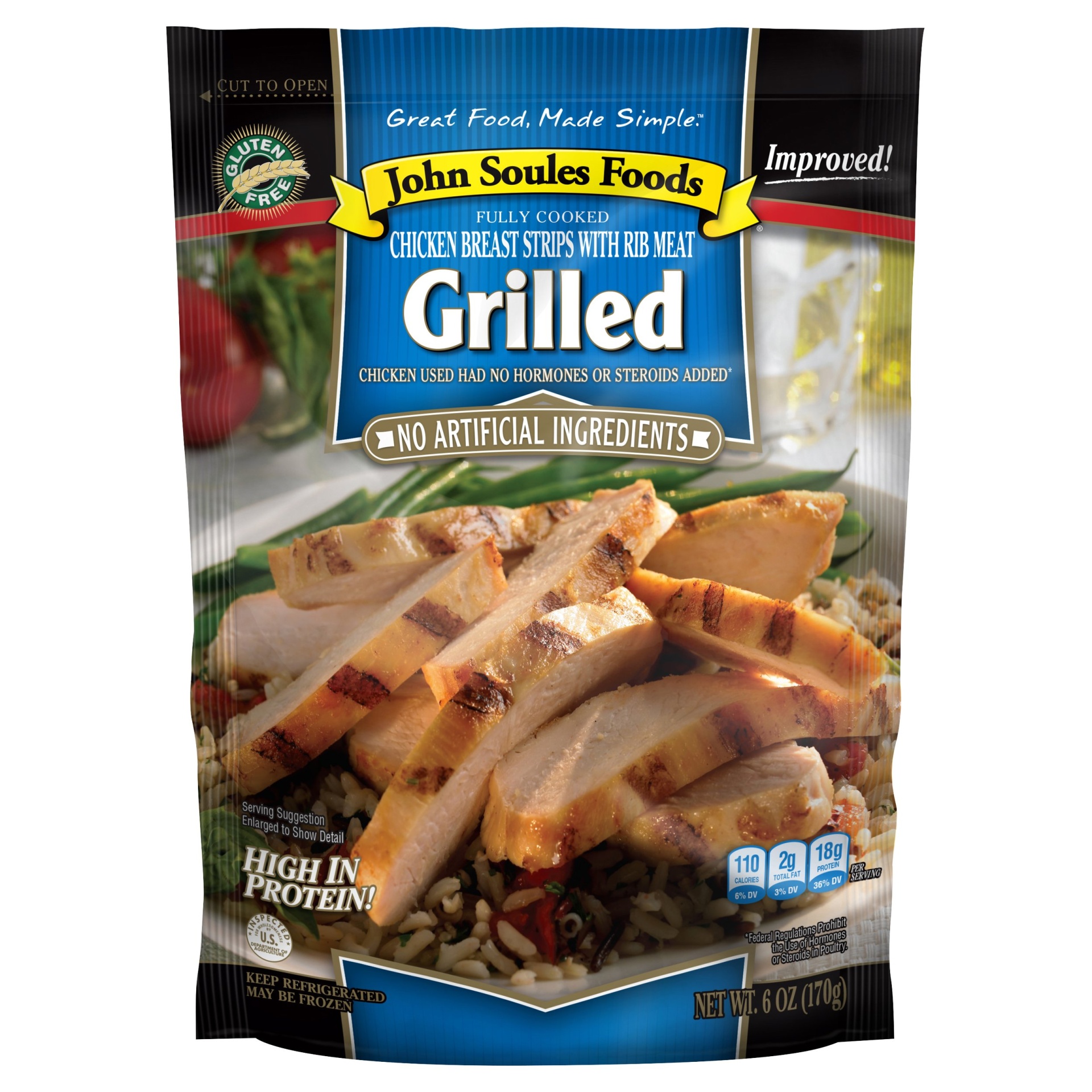 John Soules Grilled Chicken Breast Strips 6 oz | Shipt