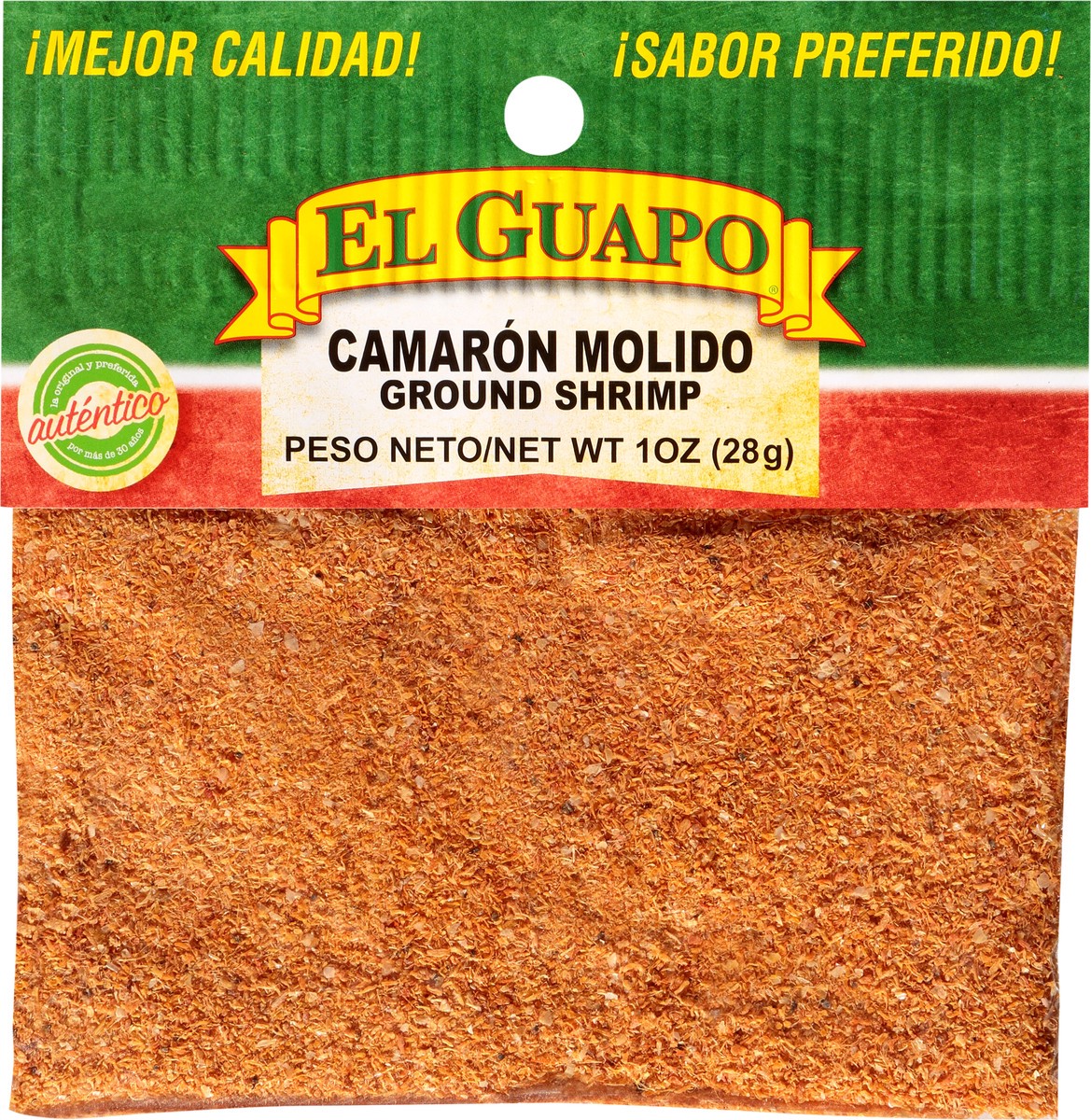 slide 2 of 7, El Guapo Ground Dried Shrimp (Camaron Seco Molido), 1 oz, 