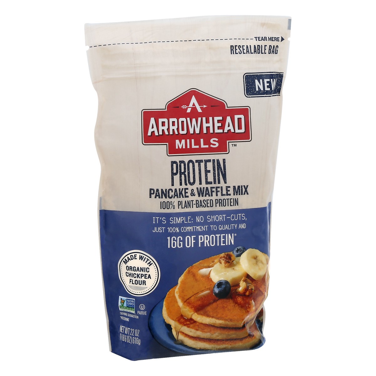 slide 7 of 11, Arrowhead Mills Protein Pancake & Waffle Mix 22 oz, 22 oz