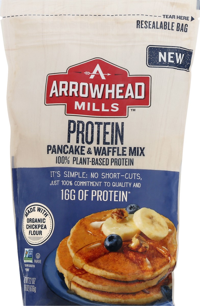 slide 4 of 11, Arrowhead Mills Protein Pancake & Waffle Mix 22 oz, 22 oz