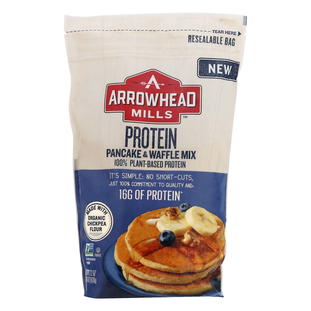 slide 5 of 11, Arrowhead Mills Protein Pancake & Waffle Mix 22 oz, 22 oz