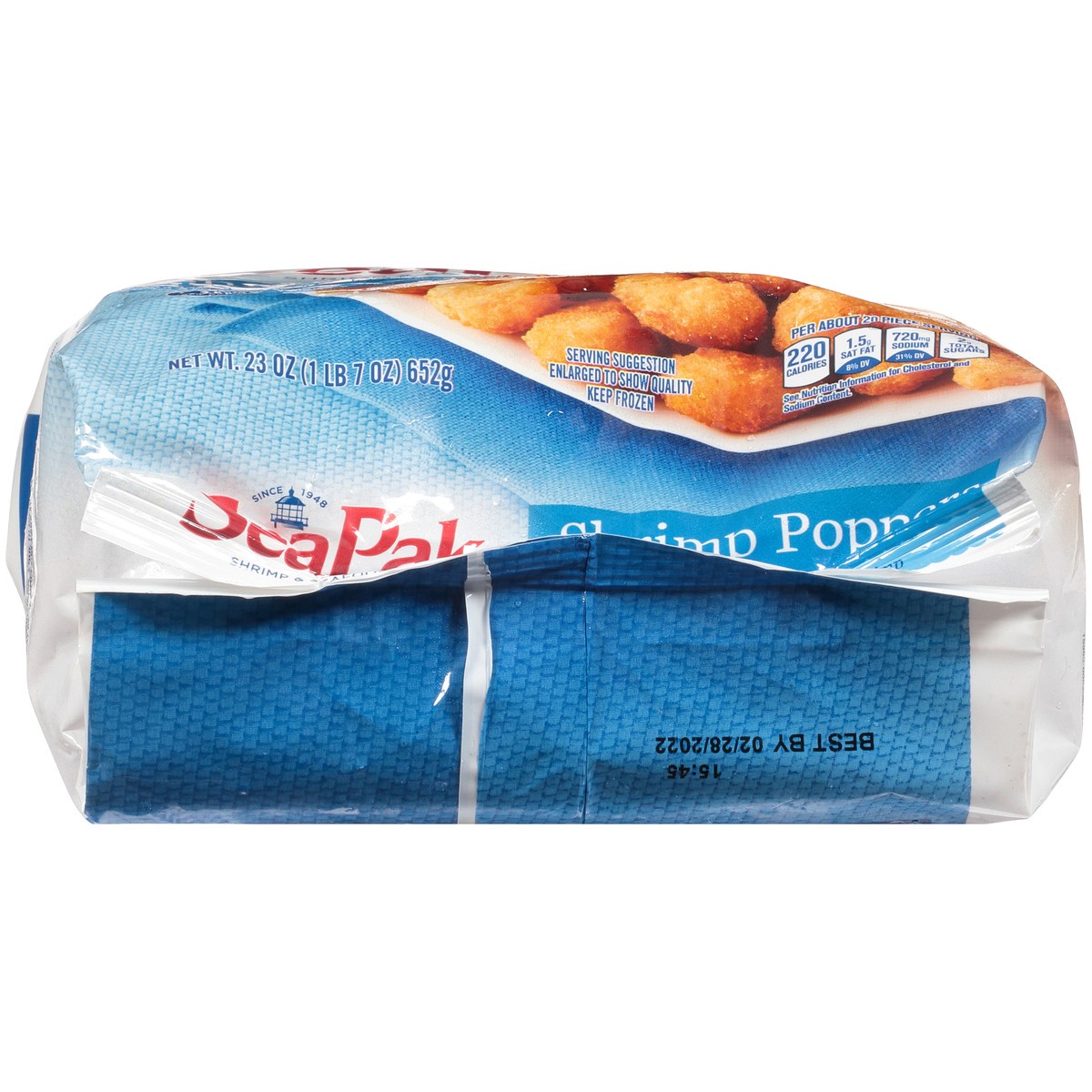 slide 7 of 7, SeaPak Shrimp & Seafood Co. Shrimp Poppers 23 oz. Bag, 23 oz