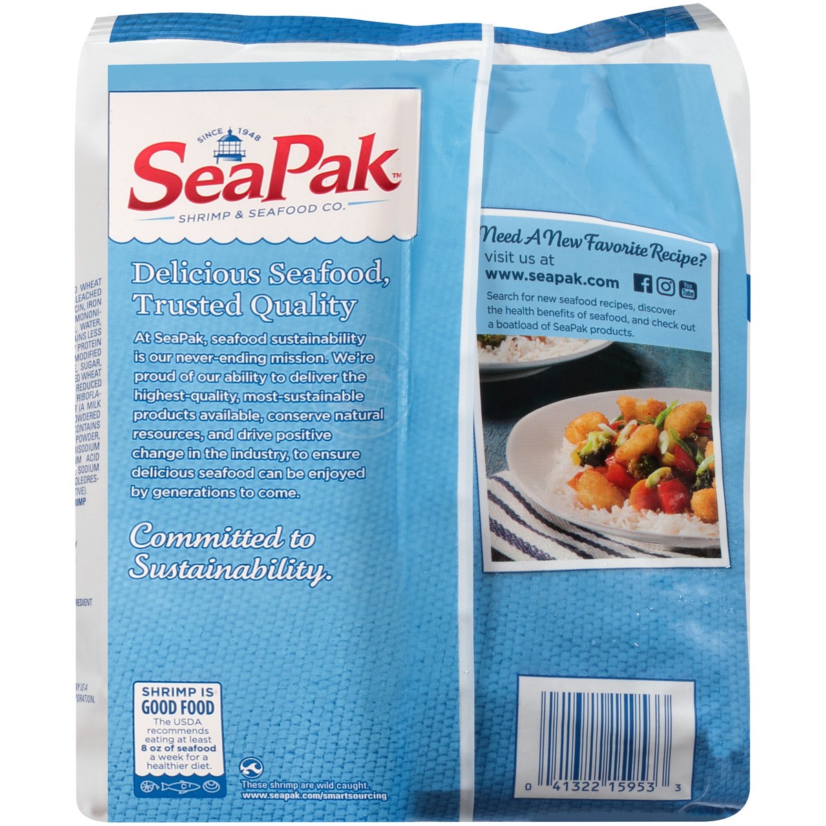 slide 3 of 7, SeaPak Shrimp & Seafood Co. Shrimp Poppers 23 oz. Bag, 23 oz