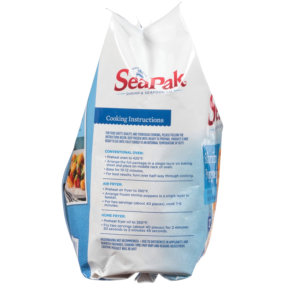 slide 5 of 7, SeaPak Shrimp & Seafood Co. Shrimp Poppers 23 oz. Bag, 23 oz