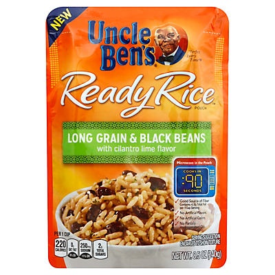 slide 1 of 6, Ben's Original Uncle Ben's Ready Rice Long Grain and Black Beans, 8.5 oz