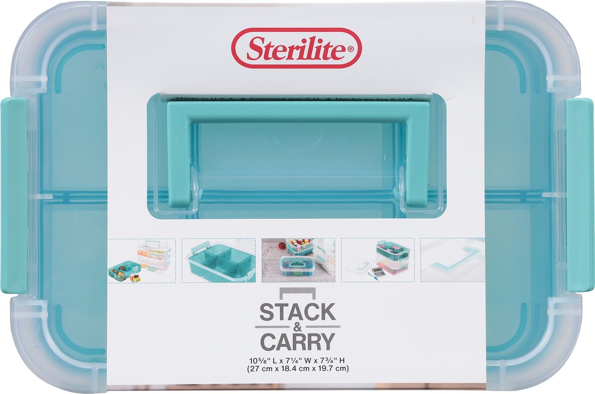 slide 5 of 9, Sterilite Clear 3-Layer Handle Box & Tray Stack & Carry 1 ea, 1 ct