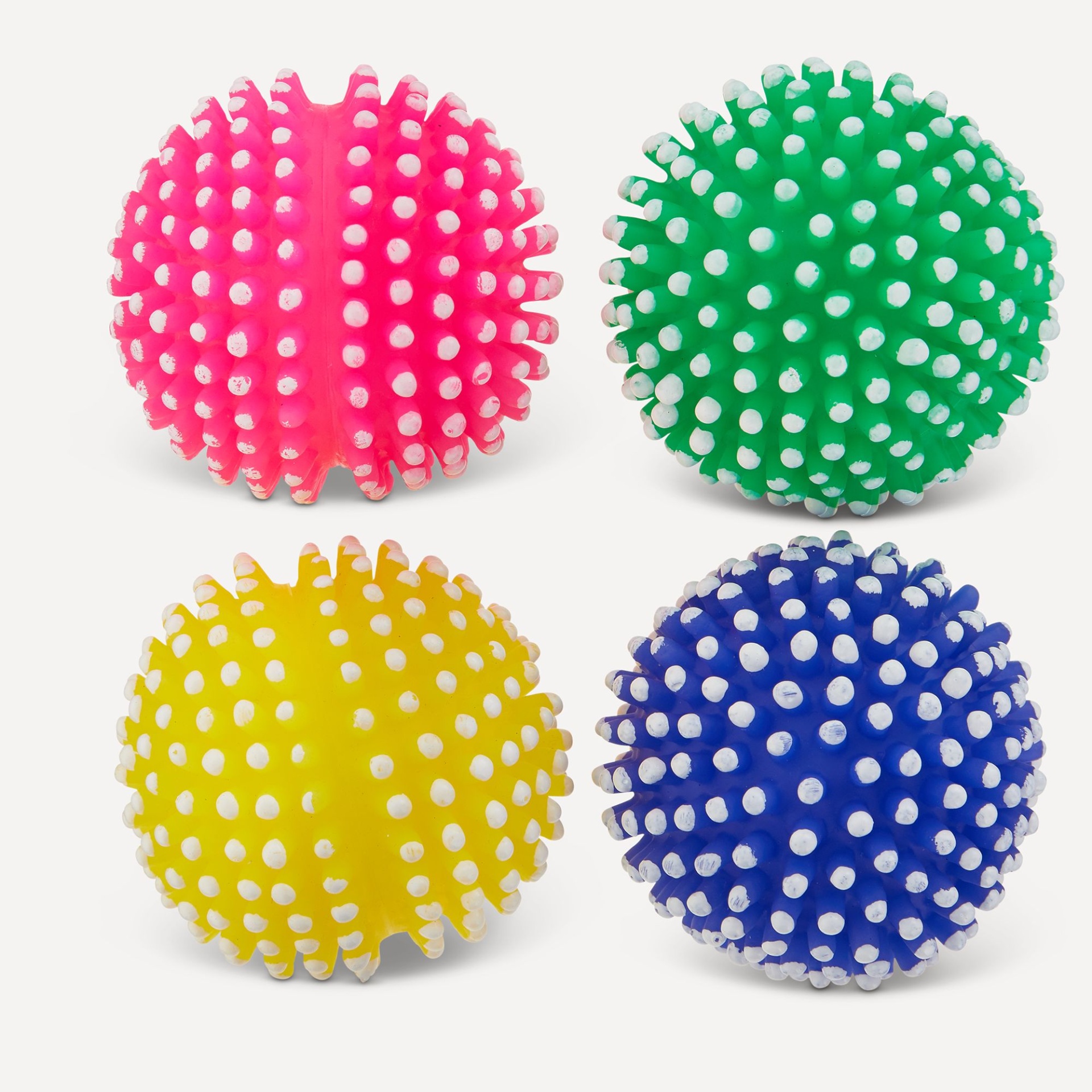 slide 1 of 1, Joyhound Top Paw Spikey Ball Dog Toys, 4 pack, 1 ct