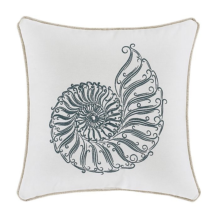 slide 1 of 2, J. Queen New York Waterbury Square Throw Pillow - Eggshell, 17 in