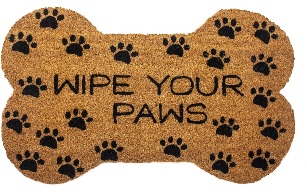 slide 1 of 1, Entryways Wipe Y9Our Paws Doormat - Brown, 1 ct