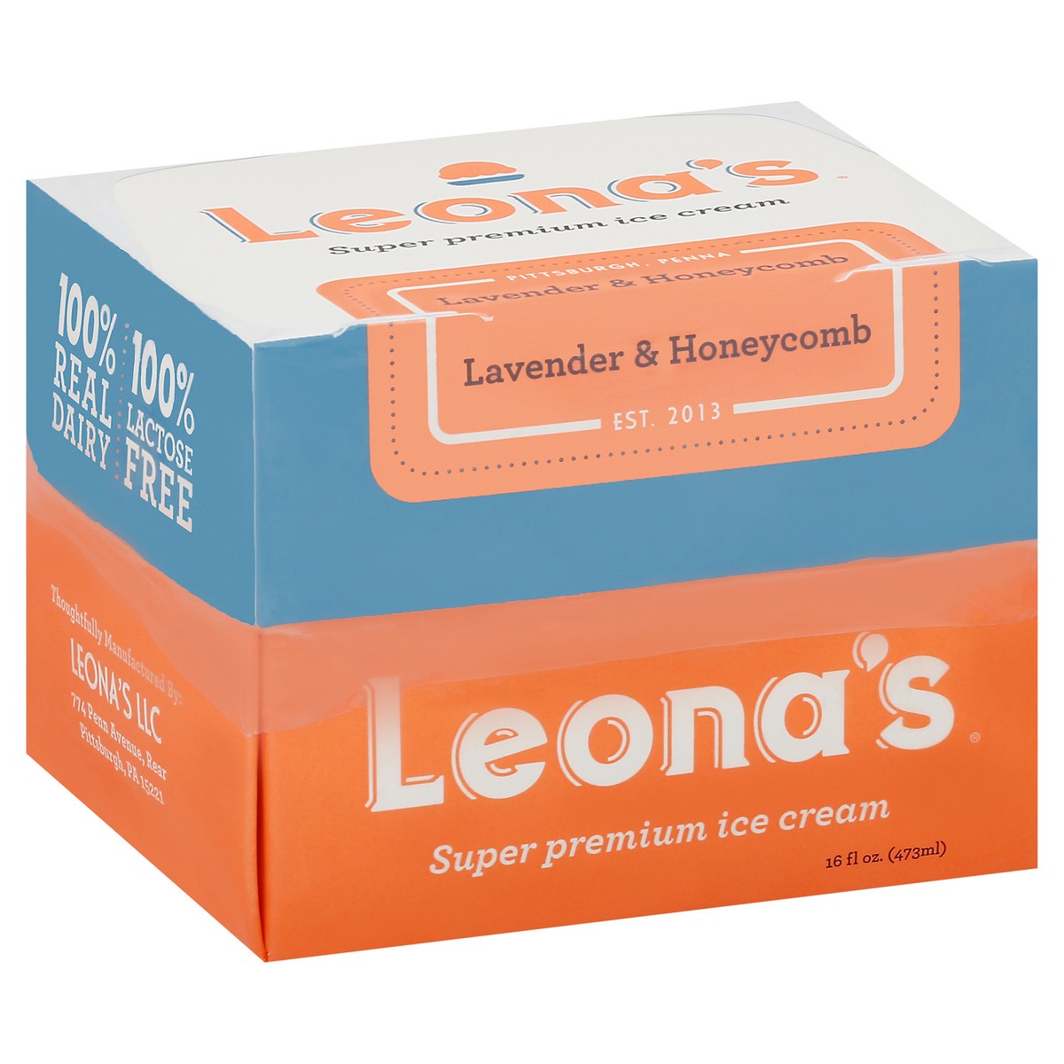 slide 6 of 9, Leona's Ice Cream Lavender Honeycomb, 16 oz