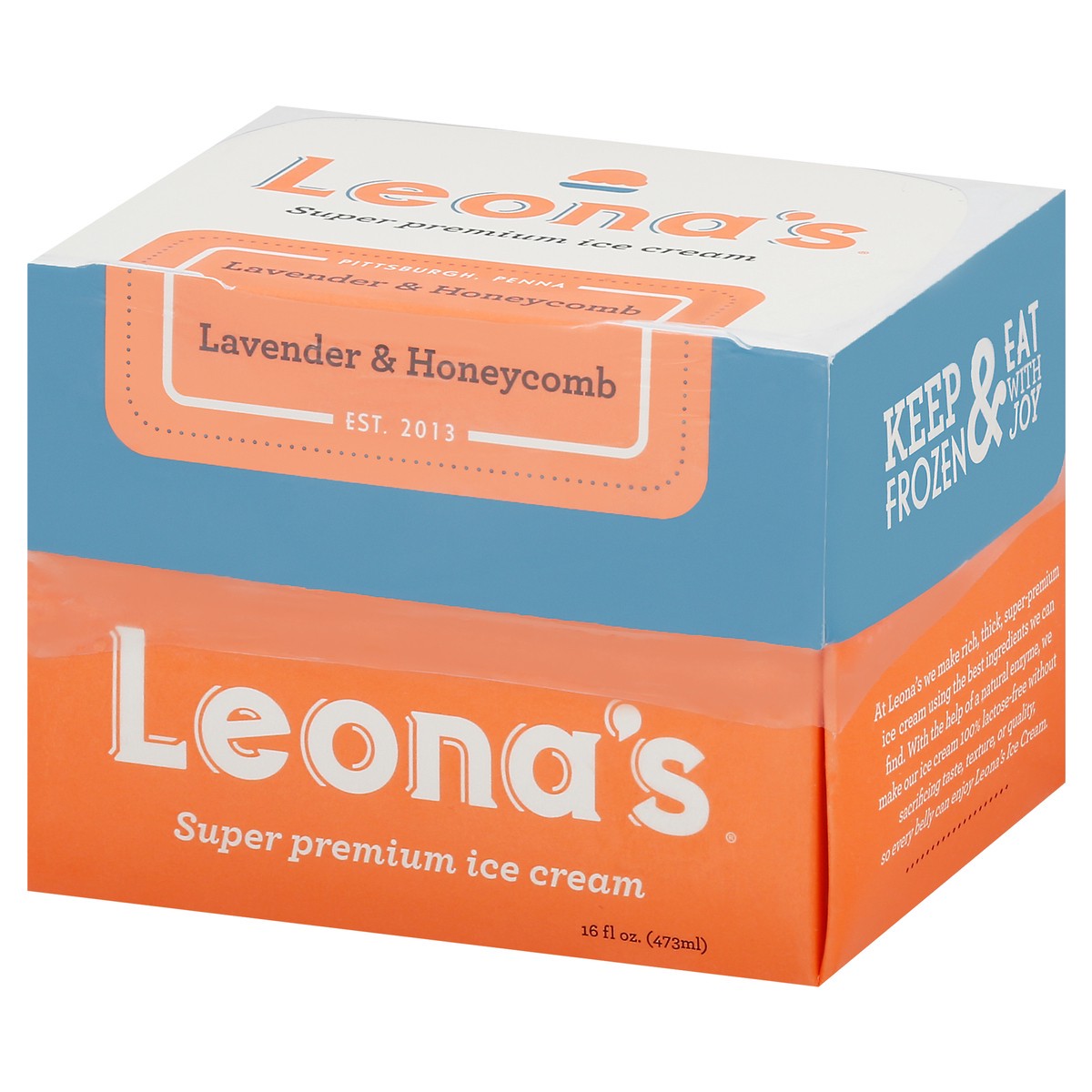 slide 7 of 9, Leona's Ice Cream Lavender Honeycomb, 16 oz