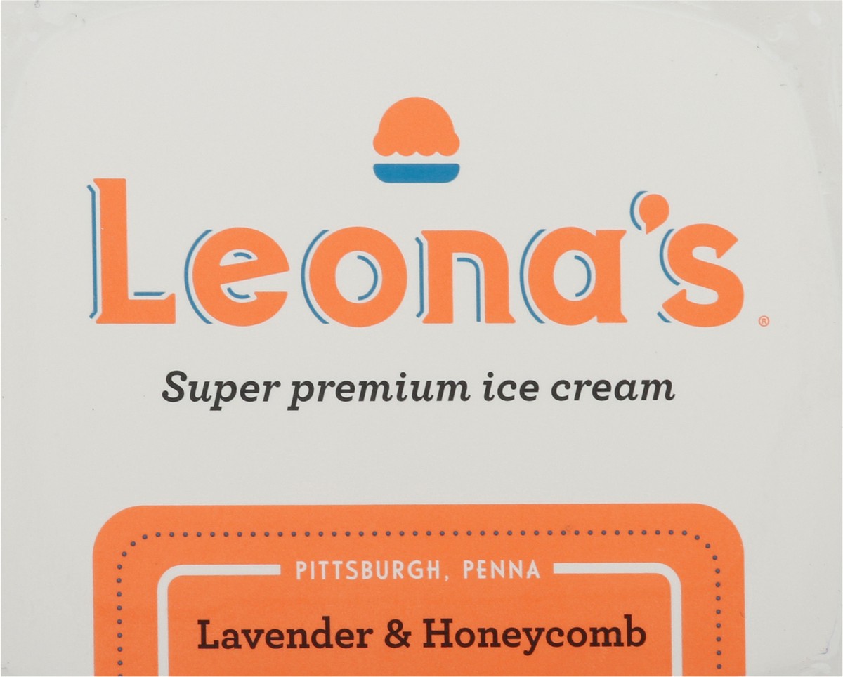 slide 3 of 9, Leona's Ice Cream Lavender Honeycomb, 16 oz