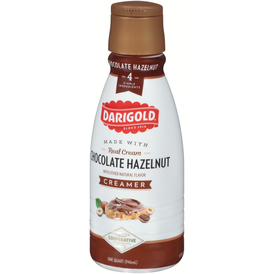 slide 3 of 8, Darigolod Chocolate Hazelnut Creamer, 1 qt
