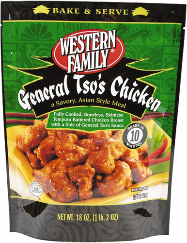 slide 1 of 1, Western Family General Tsos Chicken, 18 oz