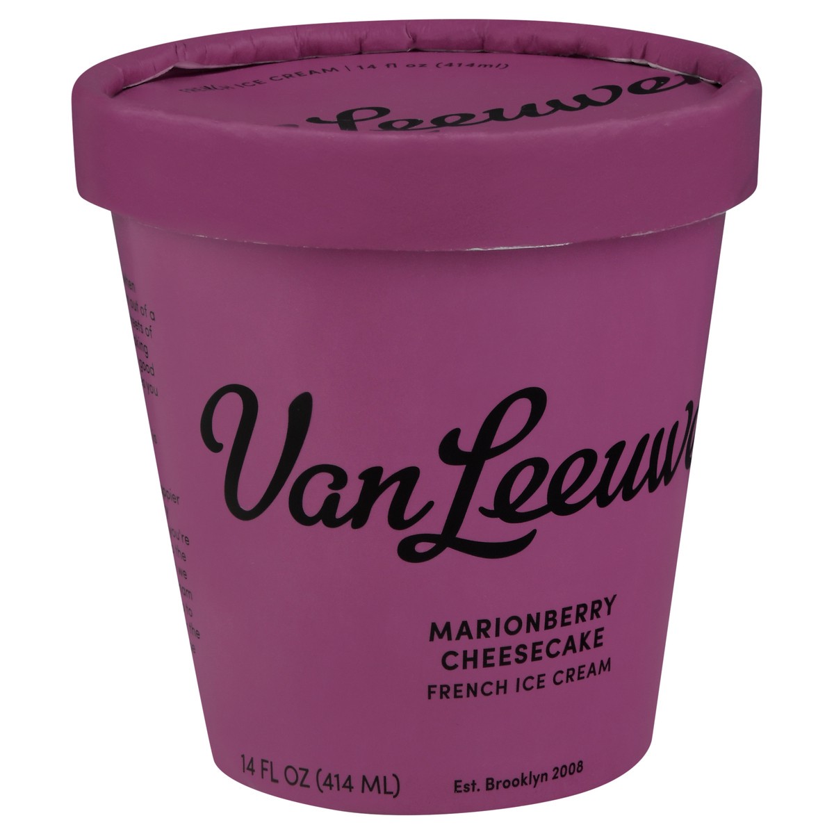 slide 2 of 9, Van Leeuwen Marionberry Cheesecake French Ice Cream 14 fl oz, 14 fl oz