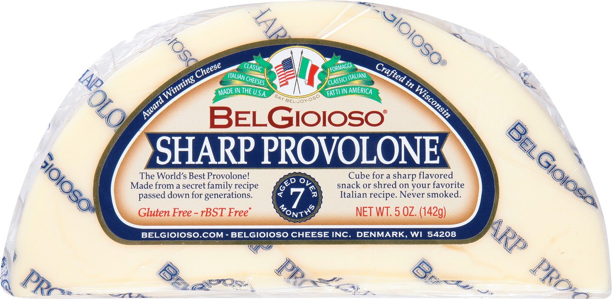 slide 1 of 13, BelGioioso Half Moon Sharp Provolone Cheese, 5 oz