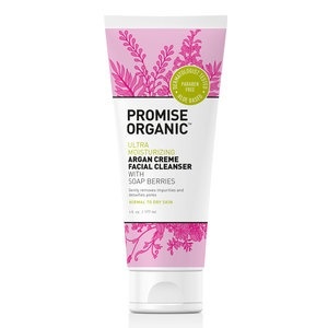 slide 1 of 1, Promise Promise Organic Ultra Moisturizing Argan Creme Face Cleanser With Soap Berries, 6 oz