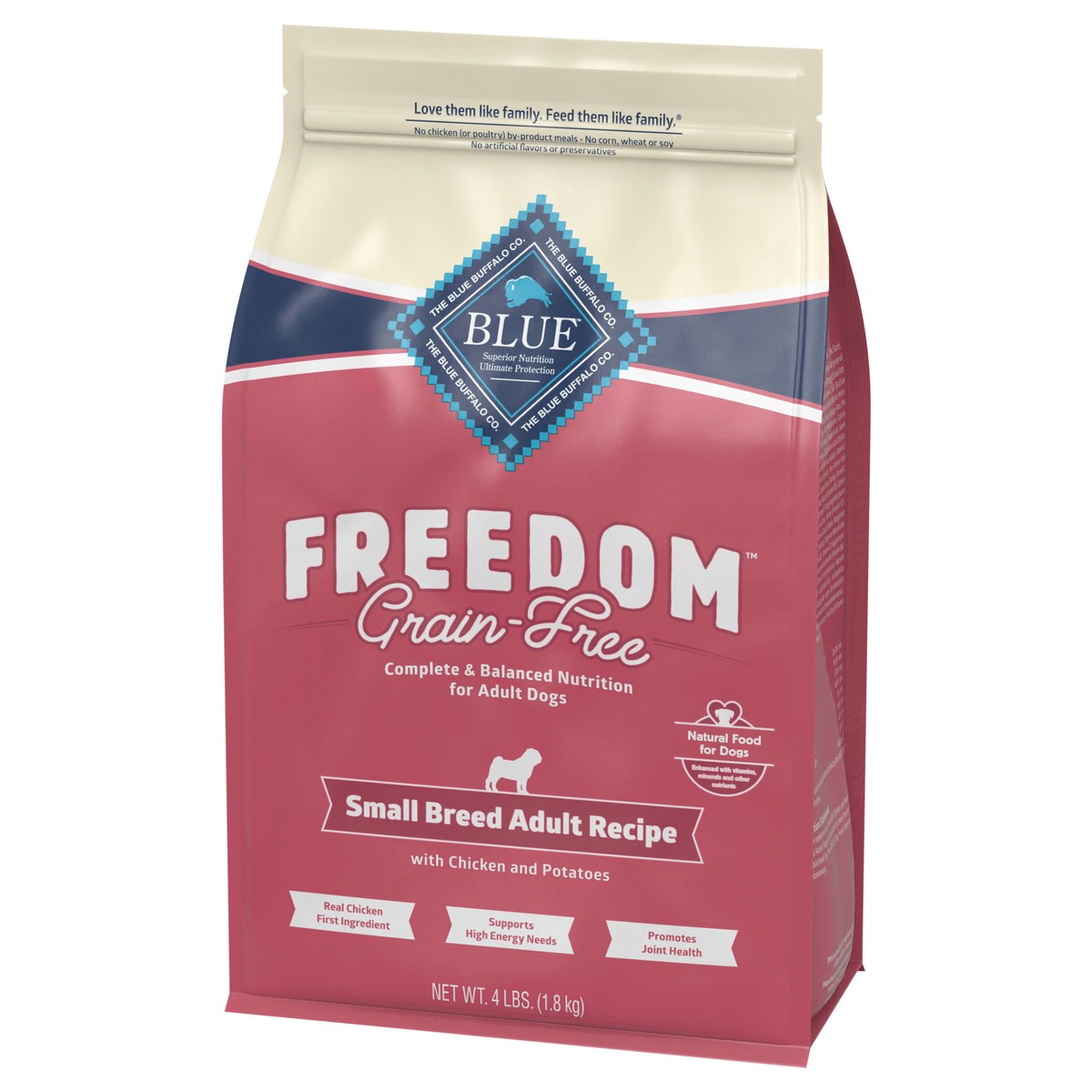 slide 7 of 9, Blue Buffalo Freedom Small Breed Adult Dog Food, Chicken, 4 lb