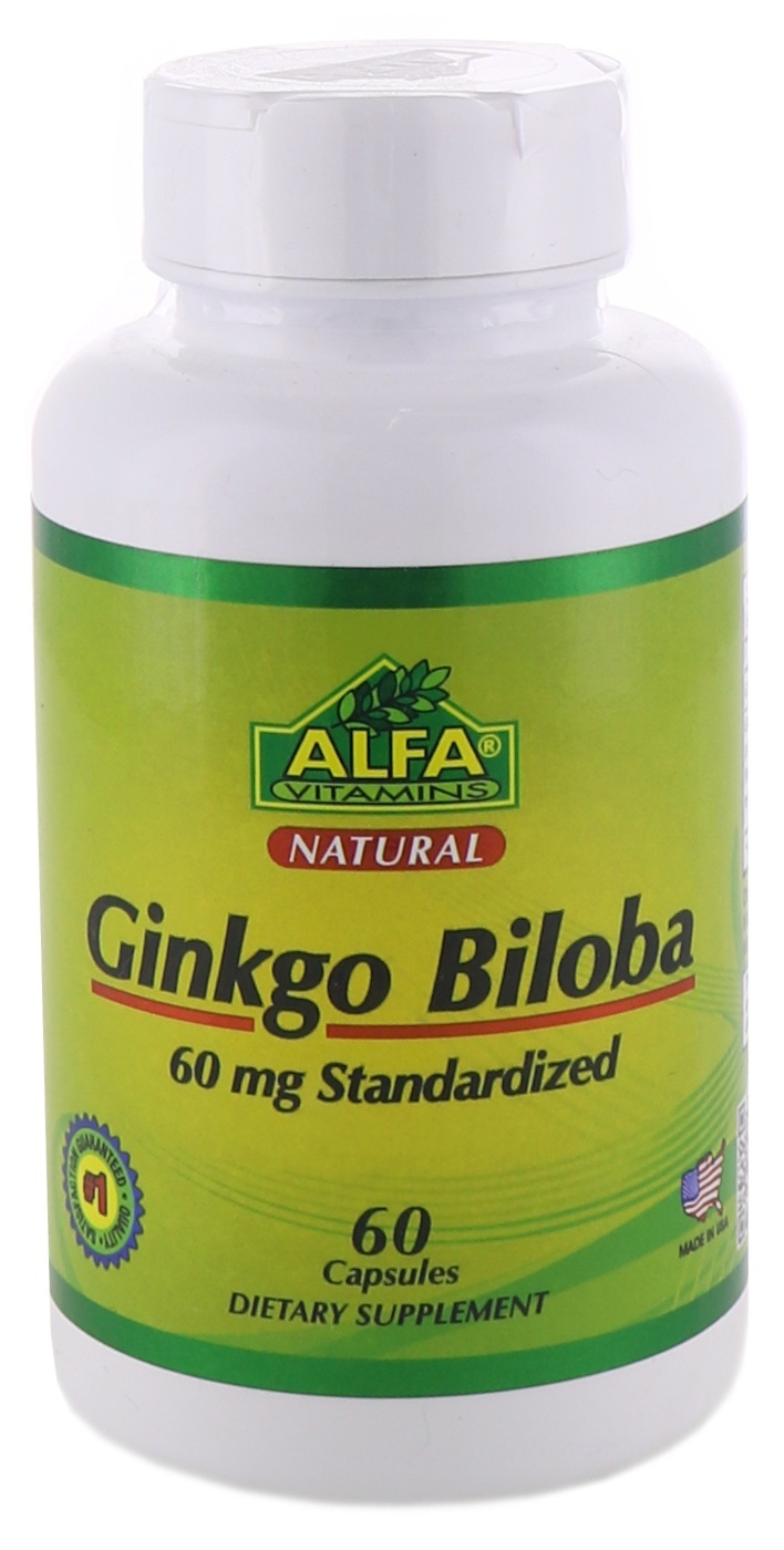 slide 1 of 1, Alfa Ginkgo Biloba, 60 mg, 60 ct