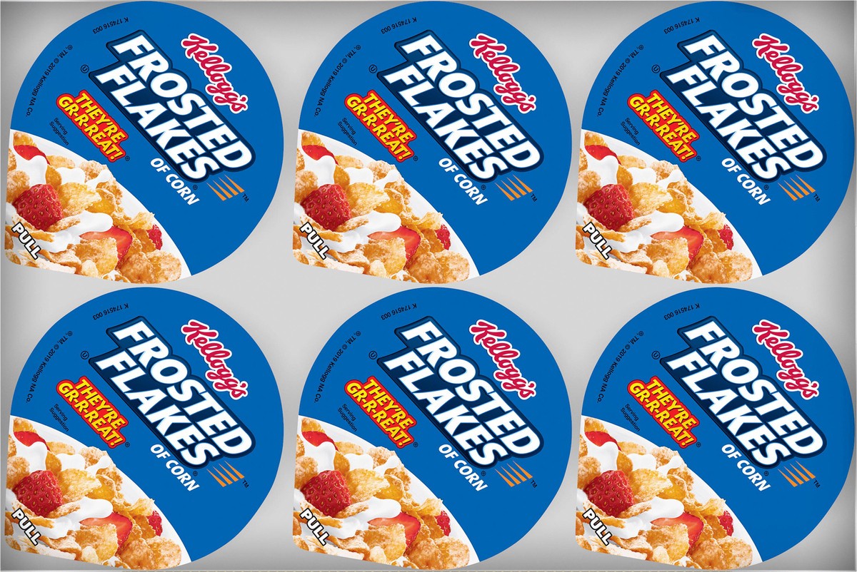 slide 3 of 8, Frosted Flakes Kellogg's Frosted Flakes Cold Breakfast Cereal, Original, 12.6 oz, 6 Count, 12.6 oz