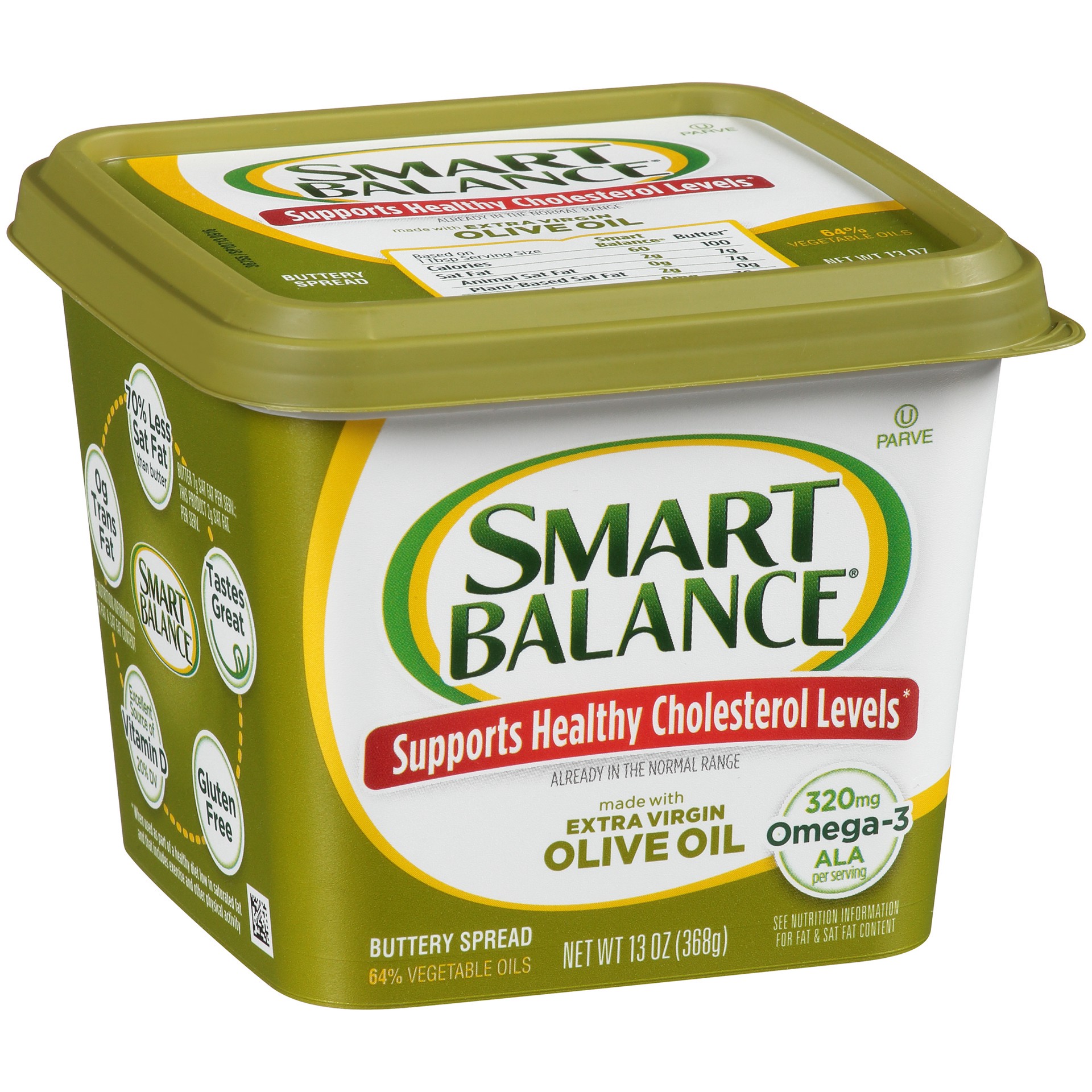 slide 3 of 5, Smart Balance Extra Virgin Olive Oil Buttery Spread 13 oz, 13 oz