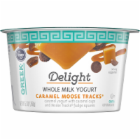 slide 1 of 1, Kroger Delight Caramel Moose Tracks Yogurt, 5.3 oz