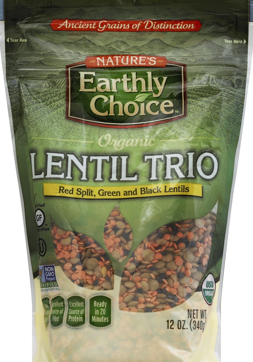 slide 2 of 2, Nature's Earthly Choice Lentil Trio 12 oz, 12 oz