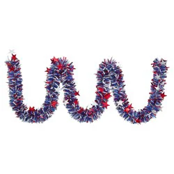 Meijer Corporate Seasonal MJR Patriotic Die Cut Garland, 2 ASRT