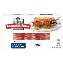 Farmer John Naturally Hardwood Smoked Classic Bacon