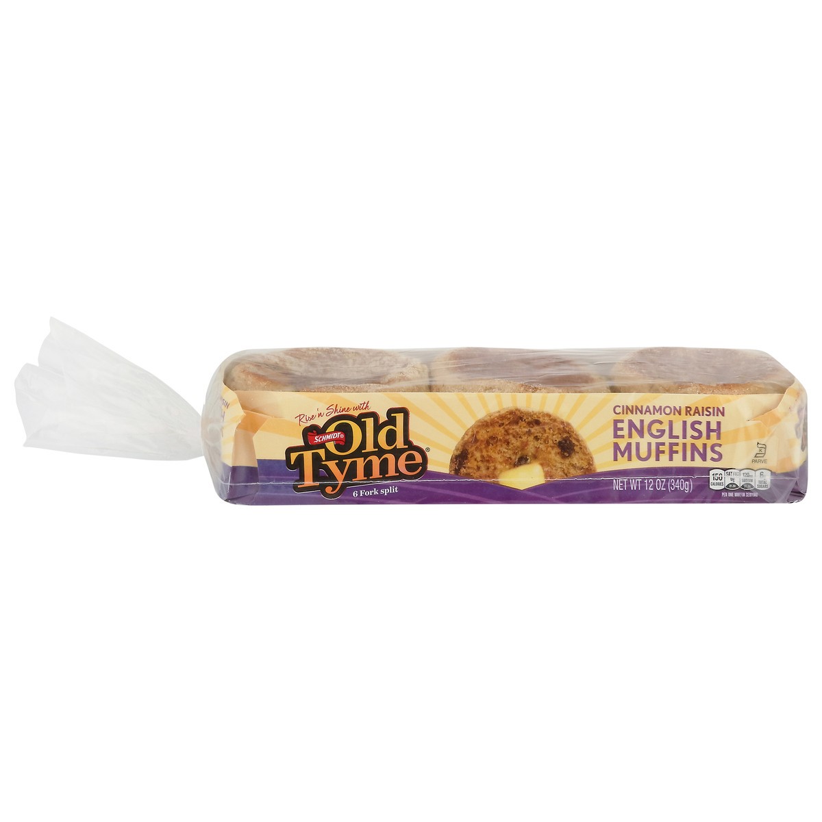 slide 1 of 1, Schmidt's Old Tyme English Muffins, Cinnamon Raisin, 12 oz