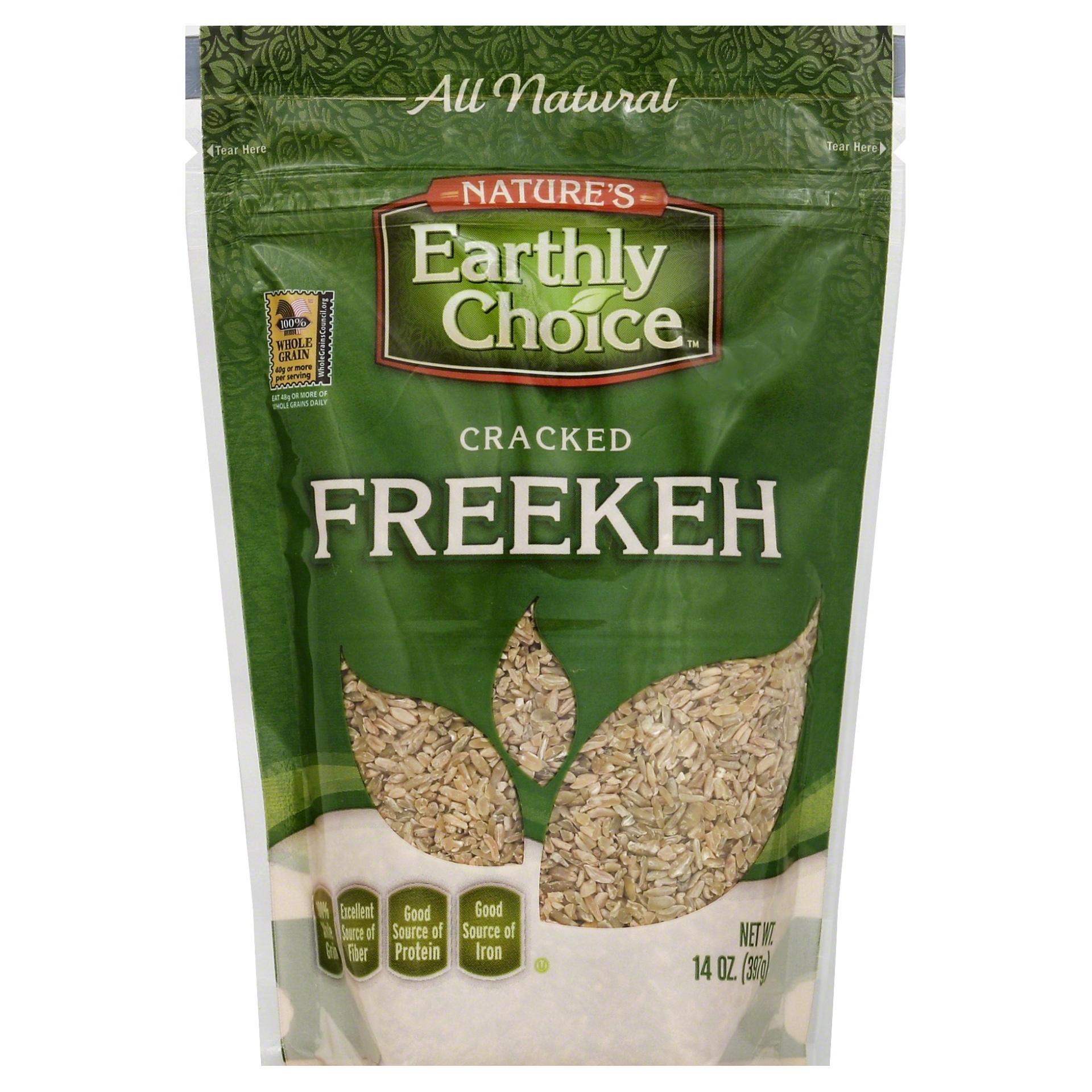 slide 1 of 1, Nature's Earthly Choice All Natural Cracked Freekeh, 14 oz