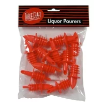 TableCraft Red Liquor Pourers