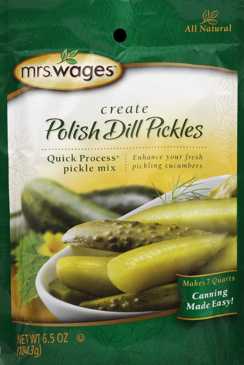 slide 1 of 3, Mrs. Wages Pickle Mix 6.5 oz, 6.5 oz